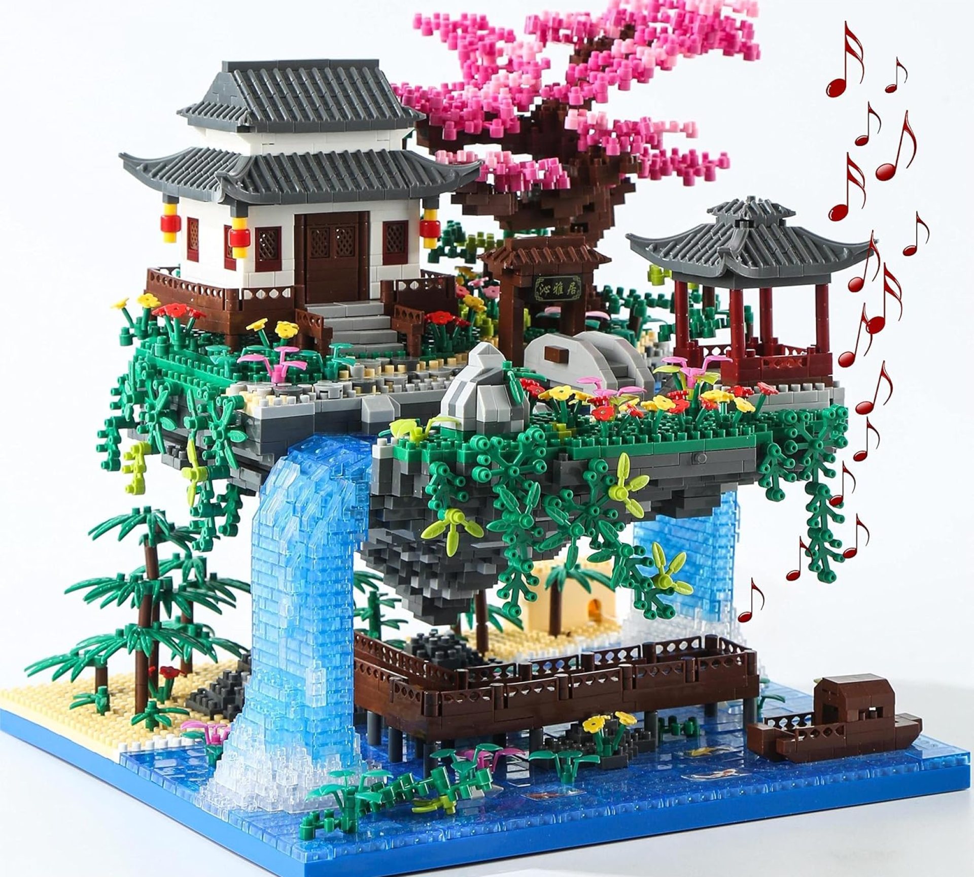 Cherry Blossom Tree Building Set with Gift Box, Original Music Cherry Blossom Tree House(Type :Symphony), Japanese Sakura Tree House Lights Building Kit3320 Pcs, Cherry Bonsai Building Set. Cherry Blossom Tree Building Set with Gift Box, Original Music Cherry Blossom Tree House(Type :Symphony), Japanese Sakura Tree House Lights Building Kit3320 Pcs, Cherry Bonsai Building Set.