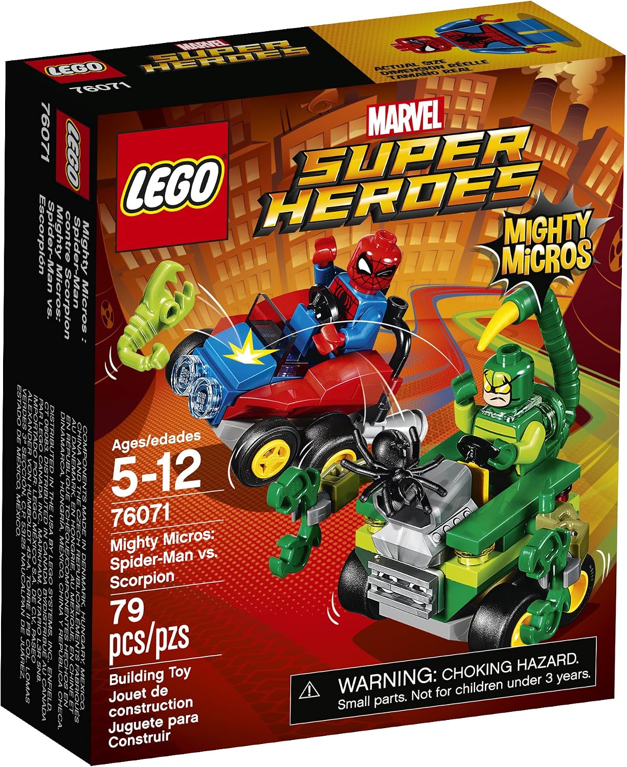 LEGO Super Heroes Mighty Micros: Spider-Man vs. Scorpion 76071 Building Kit LEGO Super Heroes Mighty Micros: Spider-Man vs. Scorpion 76071 Building Kit