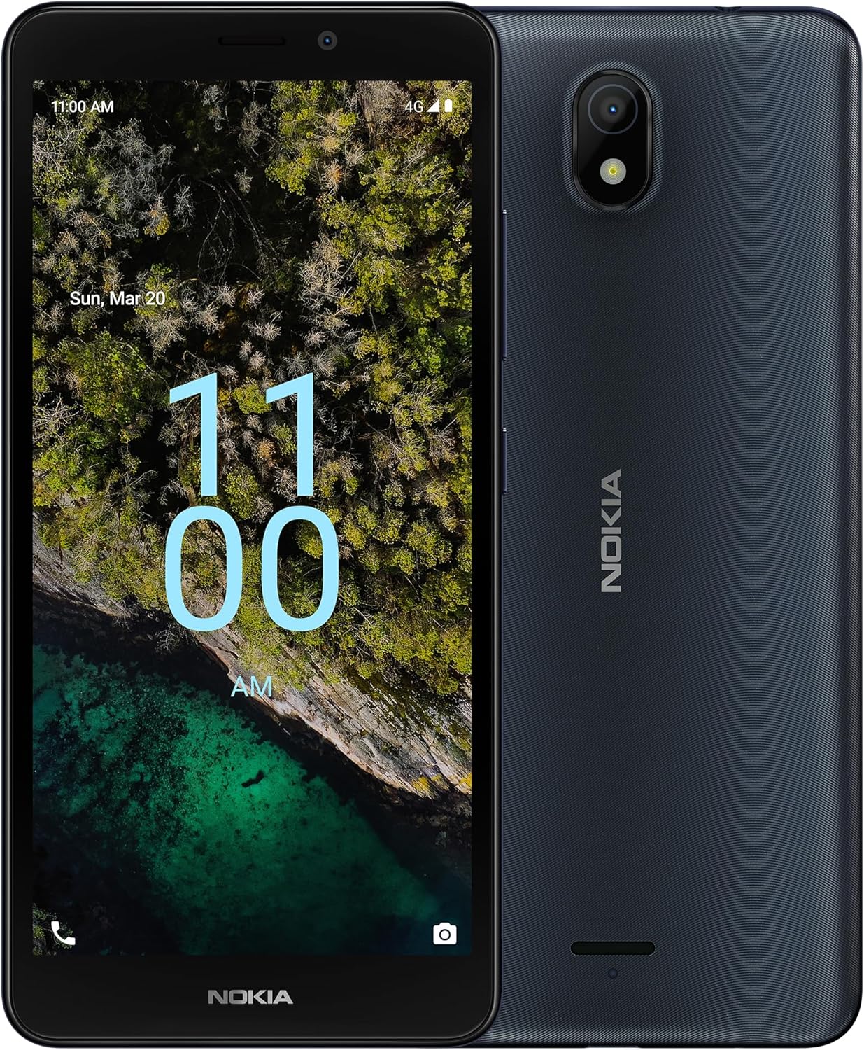 Nokia C100 | Android 12 | Unlocked Smartphone | All Day Battery | 2GB RAM | 32GB Storage | 5.45″ Inch Screen | 8MP Camera | Navy Blue Nokia C100 | Android 12 | Unlocked Smartphone | All Day Battery | 2GB RAM | 32GB Storage | 5.45″ Inch Screen | 8MP Camera | Navy Blue