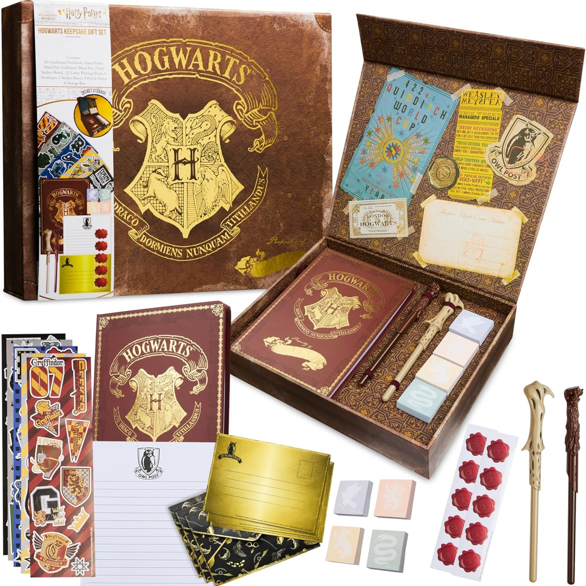 Harry Potter Stationary Set for Kids Teens Adults with Wand Pens Notebook Stickers Sticky Notes School Supplies Journaling Writing Gifts for Kids Harry Potter Stationary Set for Kids Teens Adults with Wand Pens Notebook Stickers Sticky Notes School Supplies Journaling Writing Gifts for Kids