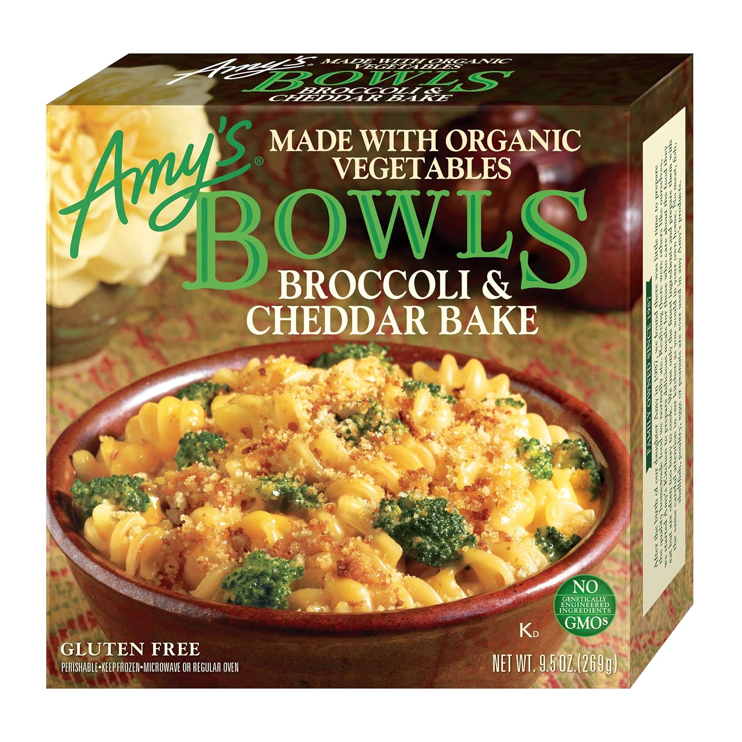 Amy’s Frozen Meals, Broccoli and Cheddar Cheese Bake, Made With Organic Rice Pasta and Veggies, Gluten Free Microwave Meals, 9.5 Oz Amy’s Frozen Meals, Broccoli and Cheddar Cheese Bake, Made With Organic Rice Pasta and Veggies, Gluten Free Microwave Meals, 9.5 Oz