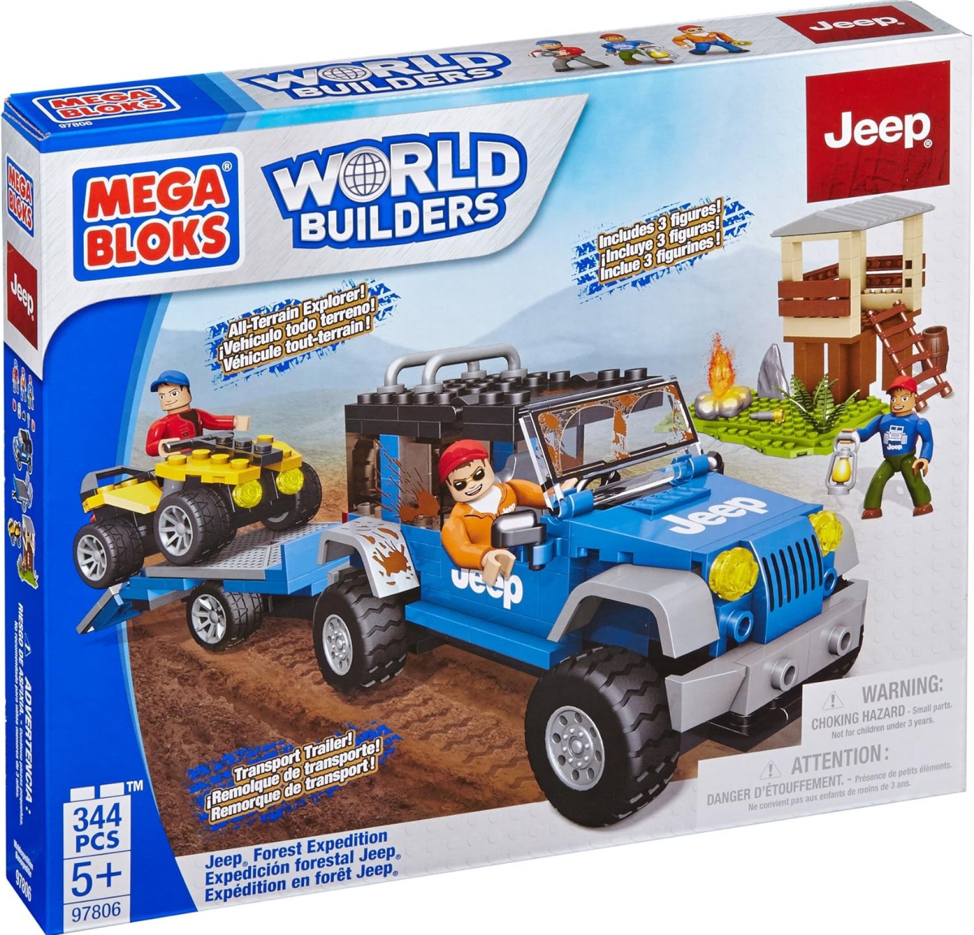 Mega Bloks Jeep Forest Expedition Building Set Mega Bloks Jeep Forest Expedition Building Set