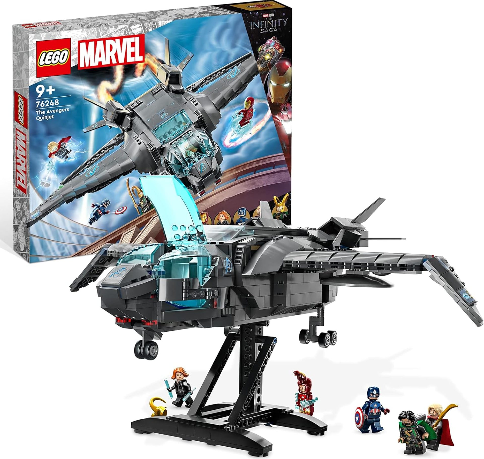 LEGO Super Heroes Marvel Avengers Quinjet 76248 Toy Blocks, Present, American Comics, Superhero, Airplane, Hikoki, Movie, Boys, Ages 9 and Up LEGO Super Heroes Marvel Avengers Quinjet 76248 Toy Blocks, Present, American Comics, Superhero, Airplane, Hikoki, Movie, Boys, Ages 9 and Up