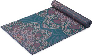Gaiam Yoga Mat – Premium 6mm Print Reversible Extra Thick Non Slip Exercise & Fitness Mat for All Types of Yoga, Pilates & Floor Workouts (68″ x 24″ x 6mm Thick)