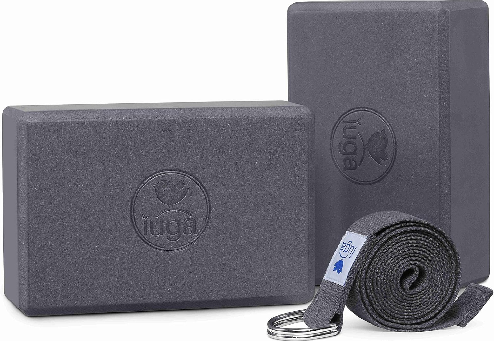 IUGA Yoga Blocks 2 Pack With Strap Non Slip High Density 9″x6″x3″ Solid & Cork Yoga Block With Yoga Strap to Improve Strength Balance for Yoga Pilates Meditation IUGA Yoga Blocks 2 Pack With Strap Non Slip High Density 9″x6″x3″ Solid & Cork Yoga Block With Yoga Strap to Improve Strength Balance for Yoga Pilates Meditation