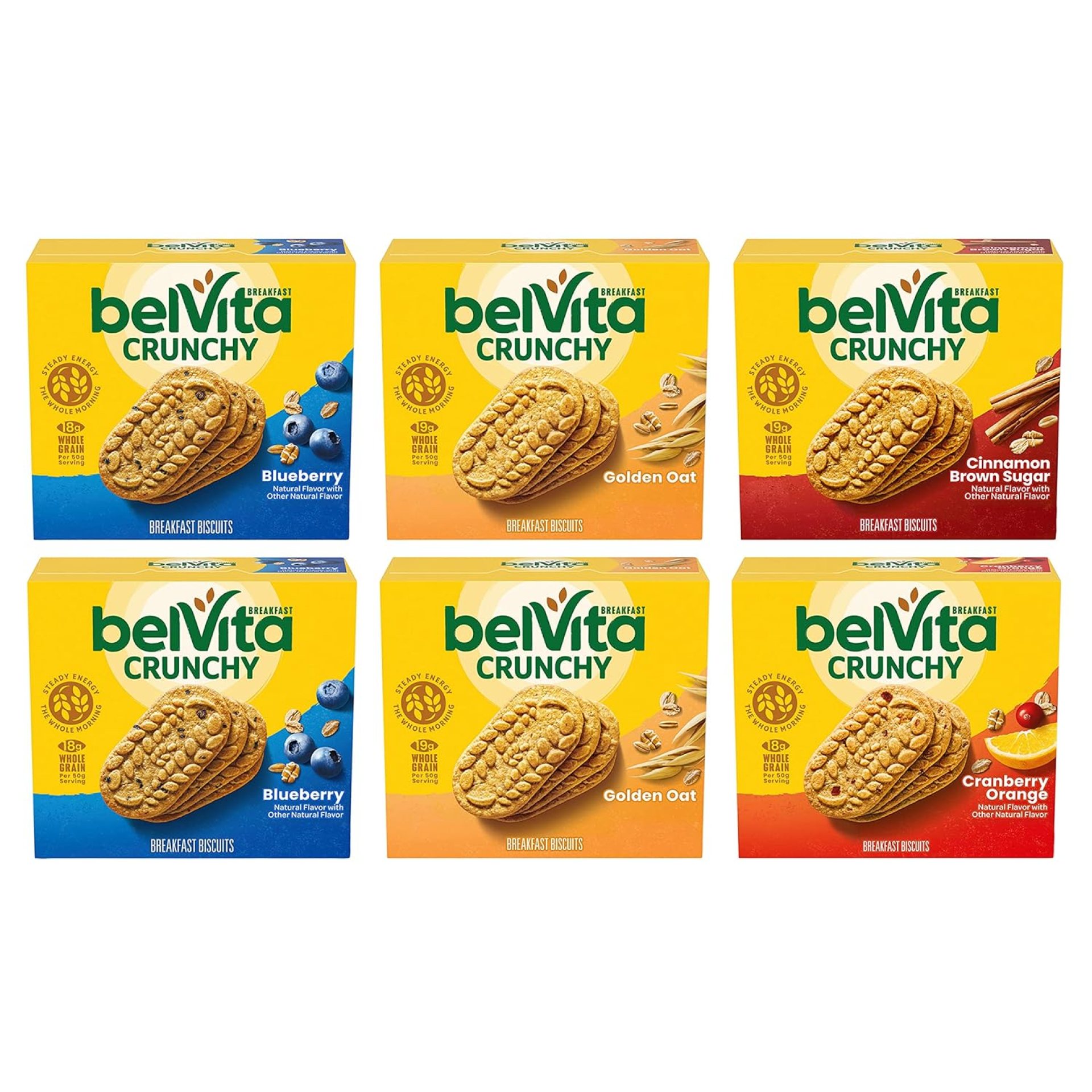 belVita Breakfast Biscuits Variety Pack, 4 Flavors, 6 Boxes of 5 Packs (30 Total Packs) belVita Breakfast Biscuits Variety Pack, 4 Flavors, 6 Boxes of 5 Packs (30 Total Packs)