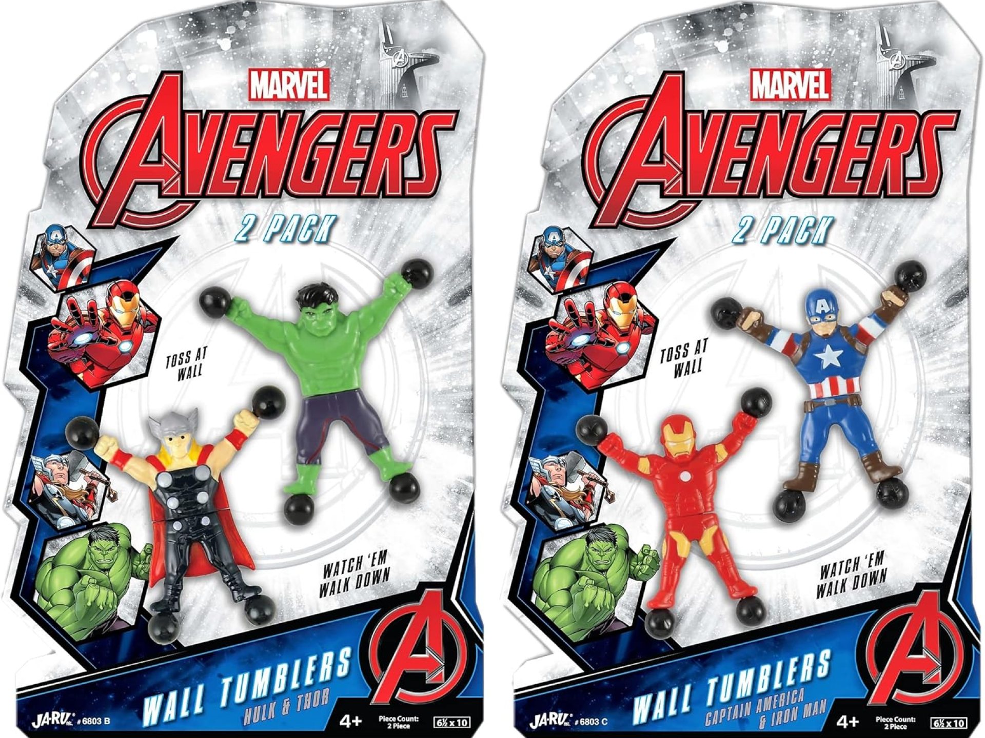 JA-RU Marvel Avengers & Spiderman Wall Climbers (2 Pack, 2 Toys Each) Sticky Stretchy Window Crawlers for Kids. Fidget Action Toy Figures. Bulk Goodie Bag Stocking Stuffers. BC-6803-2 JA-RU Marvel Avengers & Spiderman Wall Climbers (2 Pack, 2 Toys Each) Sticky Stretchy Window Crawlers for Kids. Fidget Action Toy Figures. Bulk Goodie Bag Stocking Stuffers. BC-6803-2