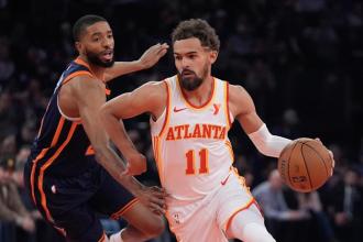 NBA Cup: Trae Younger trolls Knicks with emblem cube roll as Hawks storm for comeback win into semifinals NBA Cup: Trae Younger trolls Knicks with emblem cube roll as Hawks storm for comeback win into semifinals