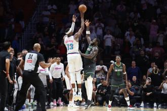 Heat C Bam Adebayo fined K for making inappropriate contact with official after controversial ending Heat C Bam Adebayo fined K for making inappropriate contact with official after controversial ending