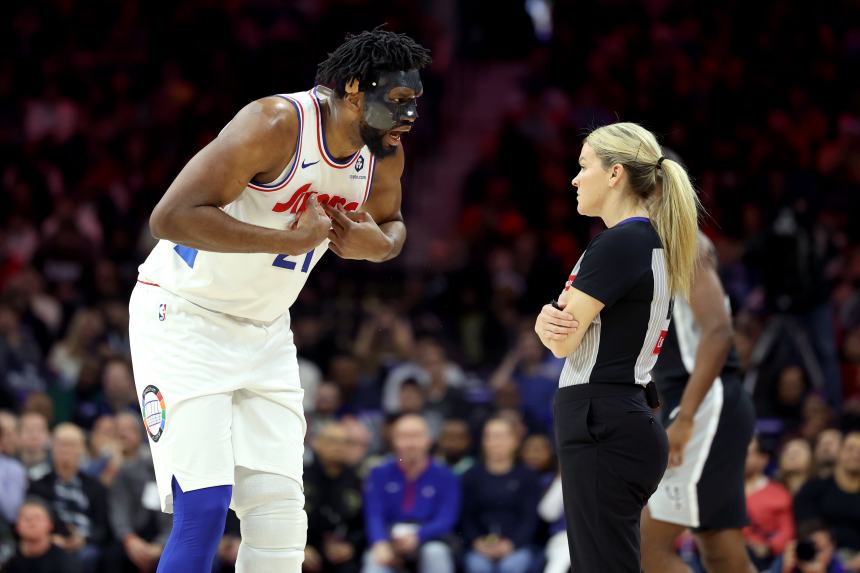 76ers star Joel Embiid ejected for arguing with officials after crashing into Victor Wembanyama in win over Spurs 76ers star Joel Embiid ejected for arguing with officials after crashing into Victor Wembanyama in win over Spurs
