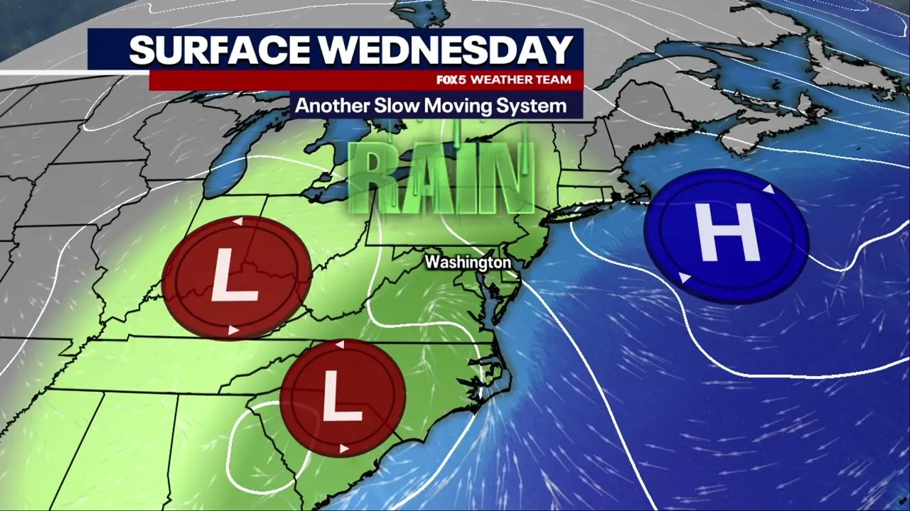 DC weather: Heavy rain, thunderstorms expected to soak DMV Wednesday DC weather: Heavy rain, thunderstorms expected to soak DMV Wednesday