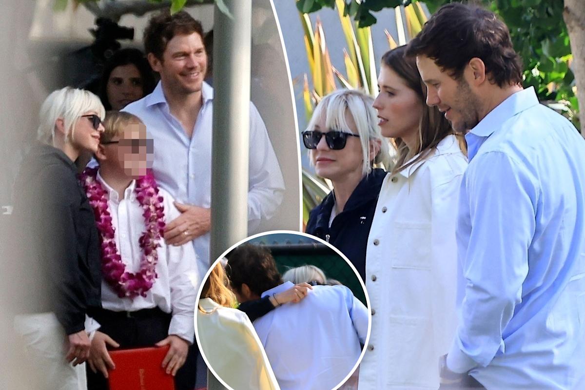 Exes Chris Pratt and Anna Faris hug as they’re pictured together for first time in 7 years at son’s graduation Exes Chris Pratt and Anna Faris hug as they’re pictured together for first time in 7 years at son’s graduation