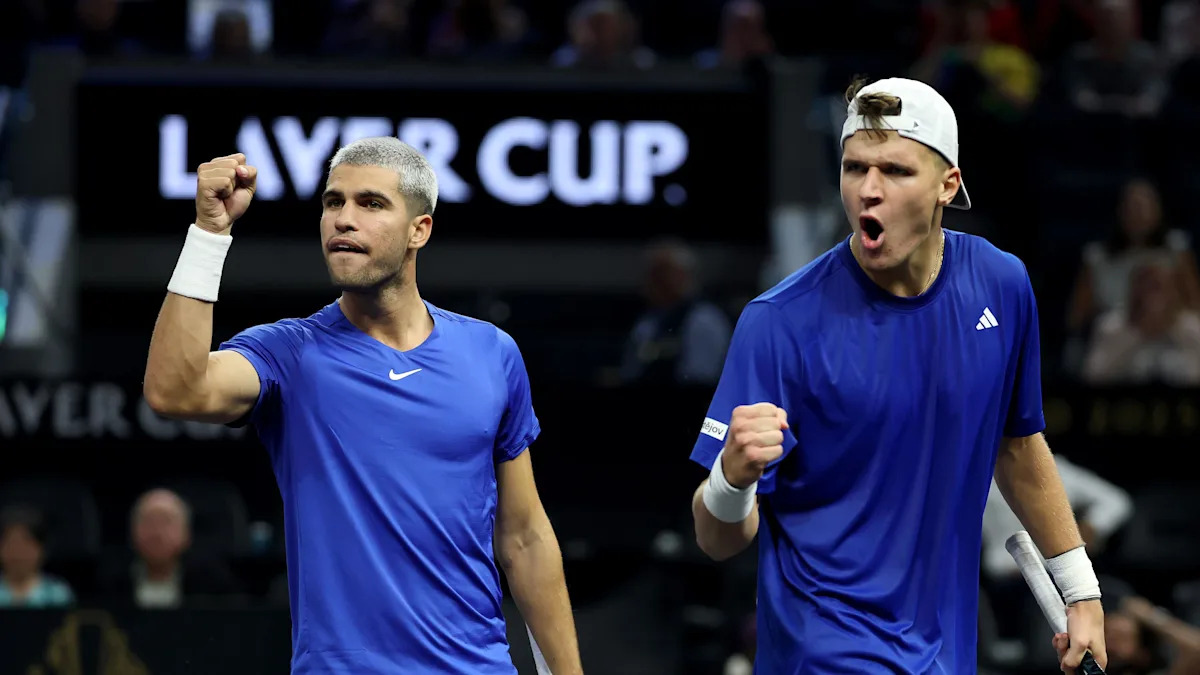 Alcaraz helps Europe make strong Laver Cup start Alcaraz helps Europe make strong Laver Cup start