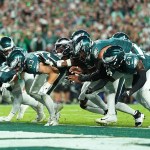 Eagles tush push: Philadelphia runs fake on controversial play to score a touchdown Eagles tush push: Philadelphia runs fake on controversial play to score a touchdown
