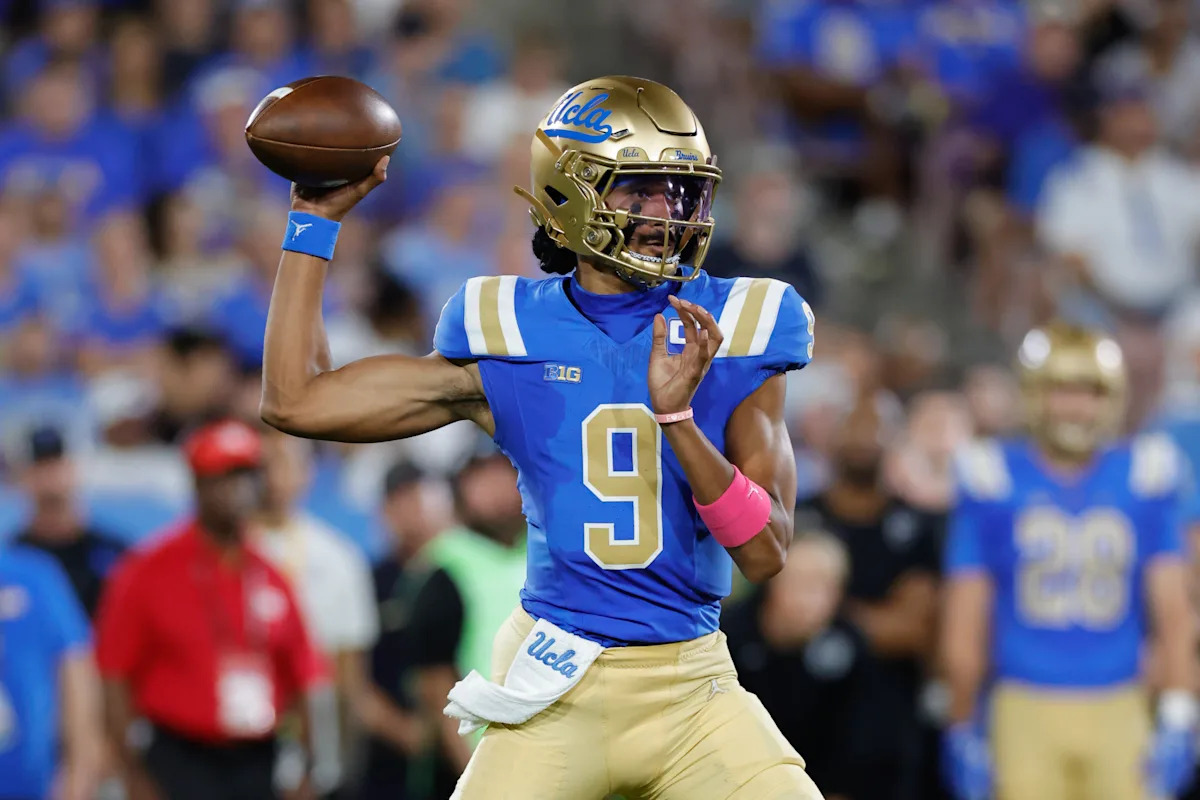 Quarterback Nico Iamaleva struggles in UCLA debut, sacked 4 times in 43-10 loss to Utah Quarterback Nico Iamaleva struggles in UCLA debut, sacked 4 times in 43-10 loss to Utah