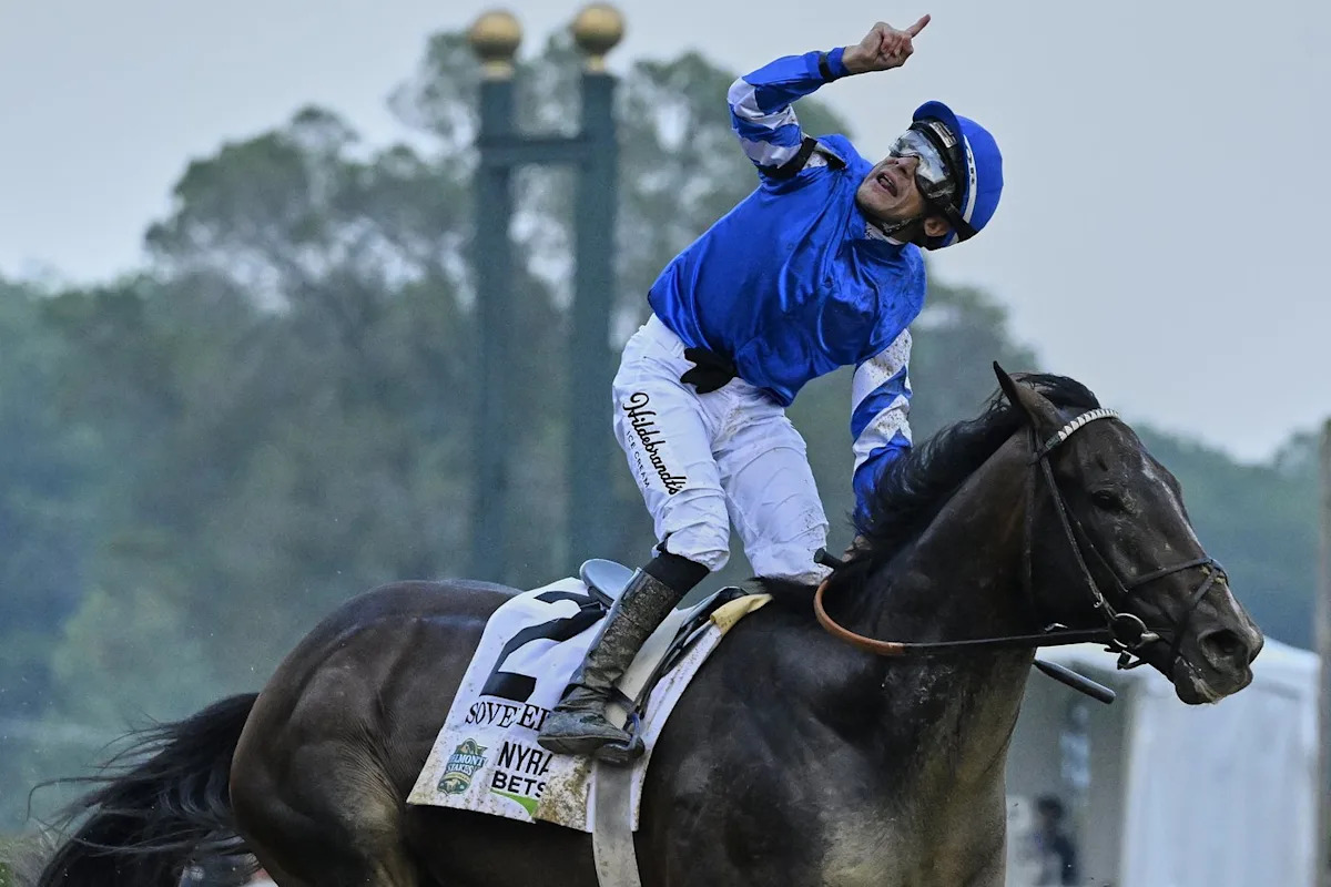Sovereignty beats Journalism to win Belmont Stakes at Saratoga Sovereignty beats Journalism to win Belmont Stakes at Saratoga