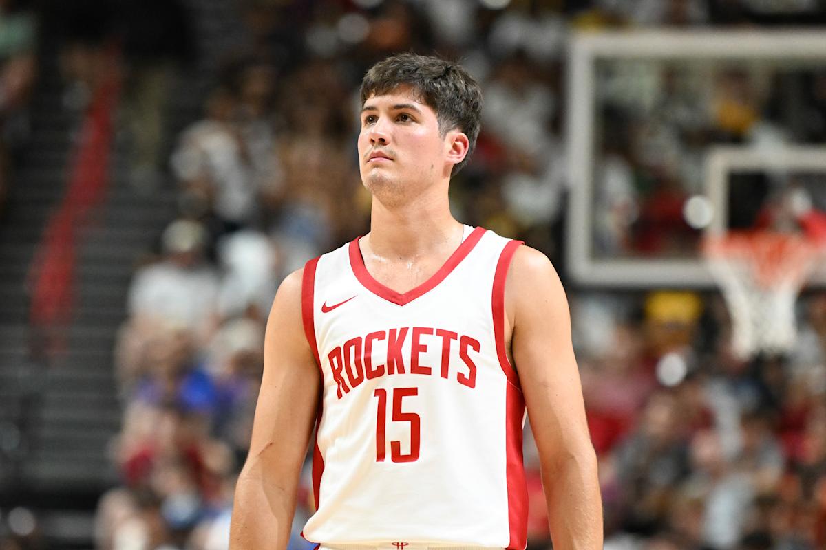 Potential Rookie of the Year?  Reed Sheppard impresses again in second Summer League game Potential Rookie of the Year?  Reed Sheppard impresses again in second Summer League game