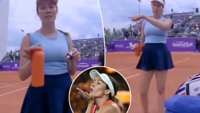 Danielle Collins rumbles the cameraman for an “inappropriate wild” move Danielle Collins rumbles the cameraman for an “inappropriate wild” move