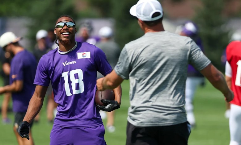 Justin Jefferson des Vikings opens onto the state of mind while being injured Justin Jefferson des Vikings opens onto the state of mind while being injured