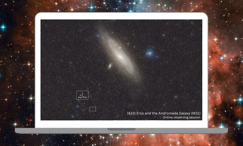 Watch live near-Earth asteroid Eros buzzing through the Andromeda Galaxy on November 30 (video) Watch live near-Earth asteroid Eros buzzing through the Andromeda Galaxy on November 30 (video)
