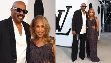 The Paris style of Steve and Marjorie Harvey lights up on the first row of Louis Vuitton The Paris style of Steve and Marjorie Harvey lights up on the first row of Louis Vuitton