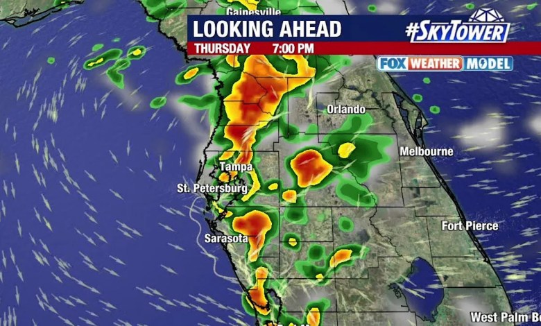 The chances of rain increase for the Tampa Bay region while tropical humidity moves on Florida. Here is the chronology The chances of rain increase for the Tampa Bay region while tropical humidity moves on Florida. Here is the chronology