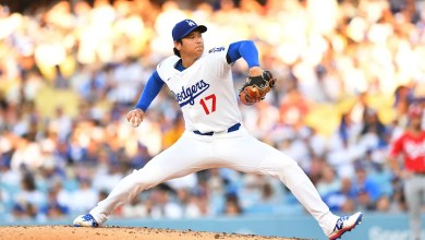 Shohei Ohtani obtained his first Dodgers victory and released 9 during his Bobblehead evening Shohei Ohtani obtained his first Dodgers victory and released 9 during his Bobblehead evening