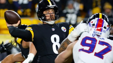 Bills lead 10-7, Mason Rudolph replaces Aaron Rodgers after Joey Bosa is fired Bills lead 10-7, Mason Rudolph replaces Aaron Rodgers after Joey Bosa is fired