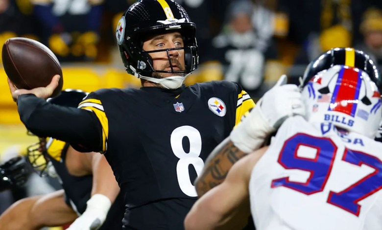 Bills lead 10-7, Mason Rudolph replaces Aaron Rodgers after Joey Bosa is fired Bills lead 10-7, Mason Rudolph replaces Aaron Rodgers after Joey Bosa is fired