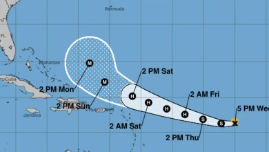 The forecasts are strengthened in the 1st Atlantic Hurricane of 2025 this week, while the last projected path is updated The forecasts are strengthened in the 1st Atlantic Hurricane of 2025 this week, while the last projected path is updated