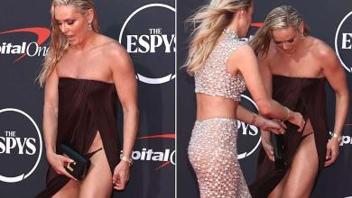 Lindsey vonn’s sister helps him just avoid the dysfunction of the red carpet wardrobe at the 2025 ESPY Awards Lindsey vonn’s sister helps him just avoid the dysfunction of the red carpet wardrobe at the 2025 ESPY Awards