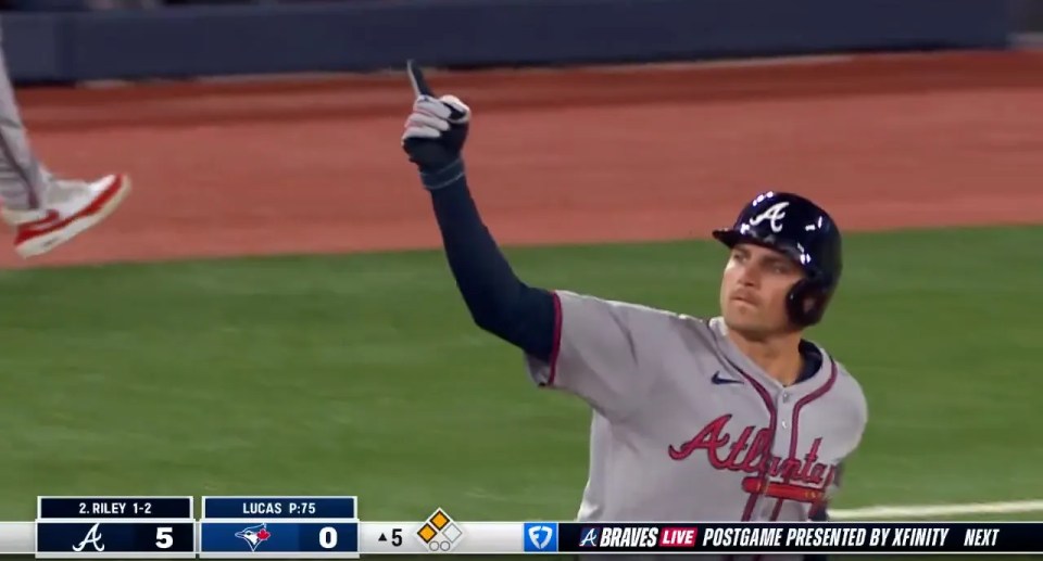 Braves' Austin Riley smacks his second home run vs. Blue Jays Braves' Austin Riley smacks his second home run vs. Blue Jays