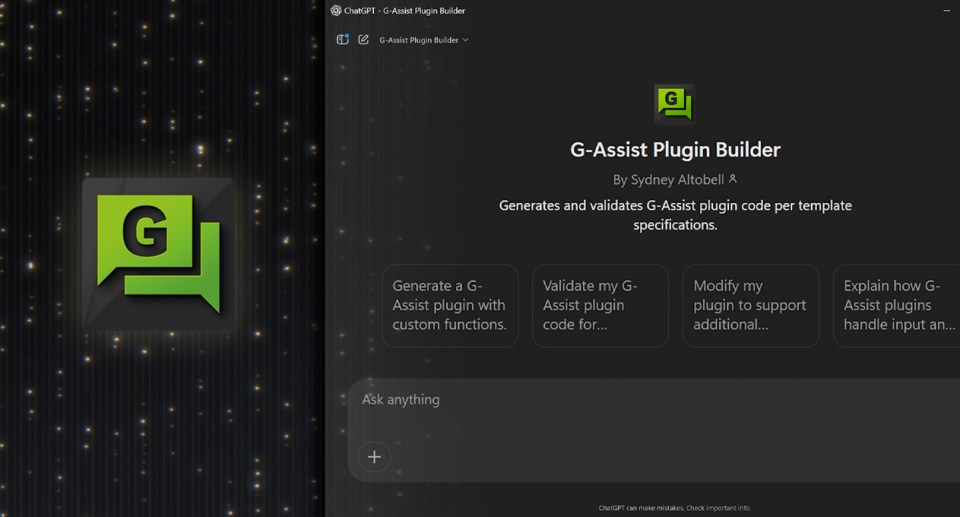 Customize AI With the Project G-Assist Plug-In Builder Customize AI With the Project G-Assist Plug-In Builder
