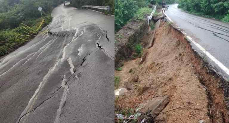 A pedazos se cae la “nueva” vía de Guaimaral – Paluato, en Atlántico A pedazos se cae la “nueva” vía de Guaimaral – Paluato, en Atlántico