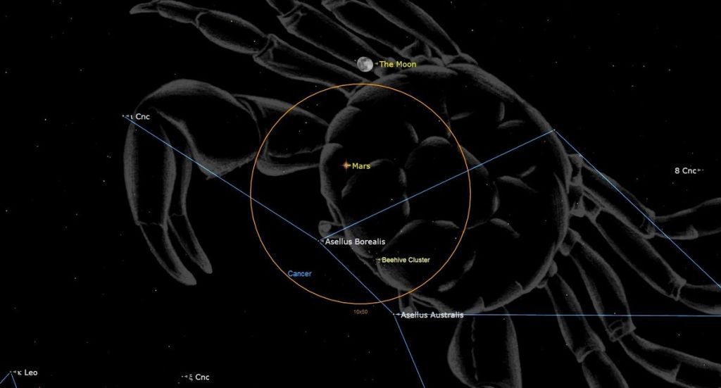 See the moon meet up with Mars this in the night sky this week See the moon meet up with Mars this in the night sky this week
