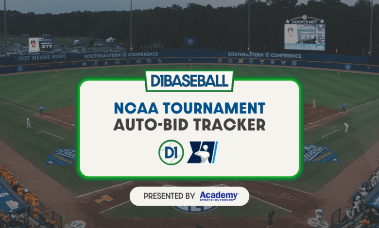 2025 NCAA Championship Automatic Bid Tracker •D1BaseBall 2025 NCAA Championship Automatic Bid Tracker •D1BaseBall