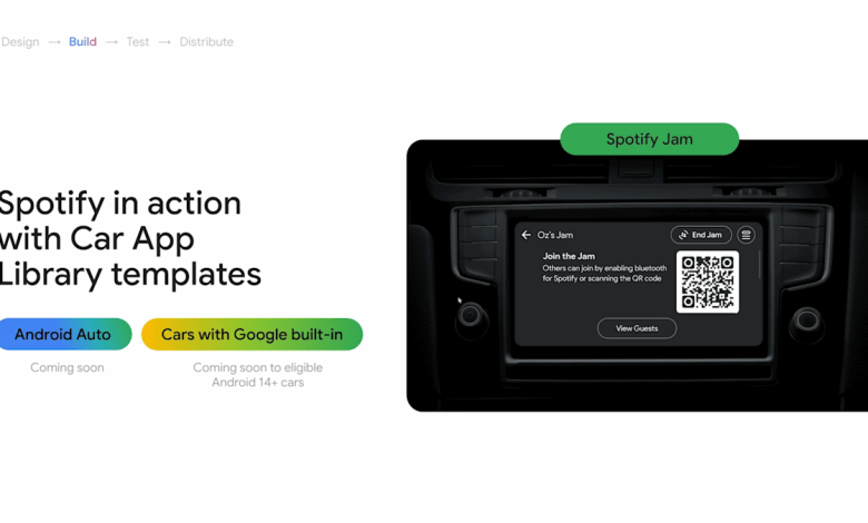 You can quickly start Spotify Jam directly in the car You can quickly start Spotify Jam directly in the car