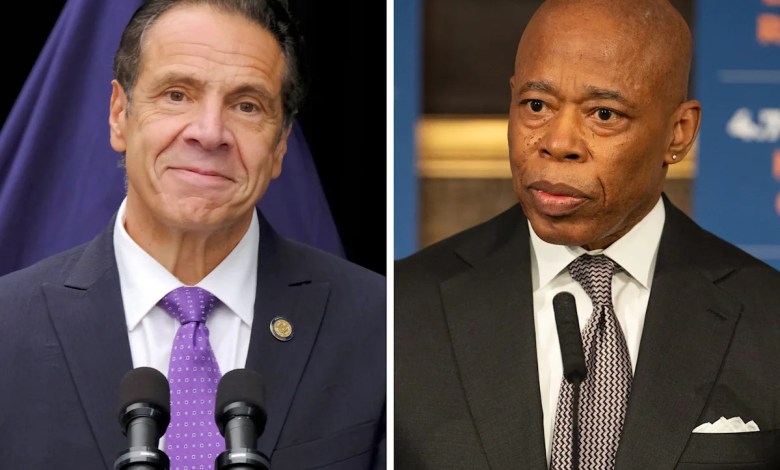 New York City Mayor Eric Adams says Cuomo New York City Mayor Eric Adams says Cuomo