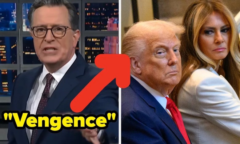 Stephen Colbert celebrates Trump’s latest “enemy” video Stephen Colbert celebrates Trump’s latest “enemy” video