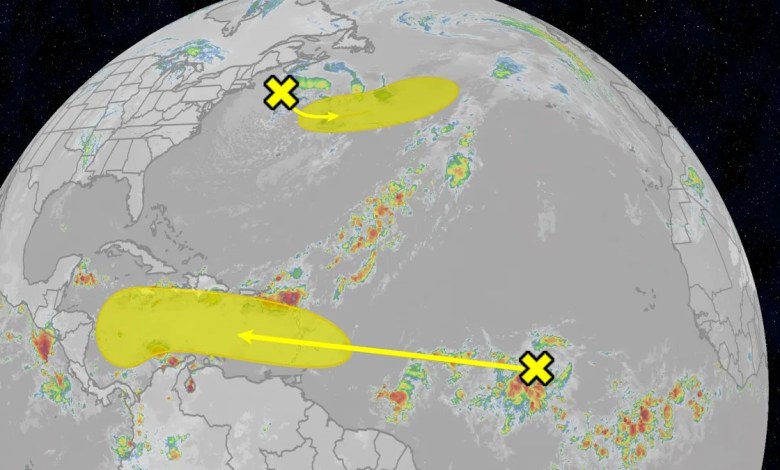 Tracking two areas of Atlantic Ocean for possible development Tracking two areas of Atlantic Ocean for possible development