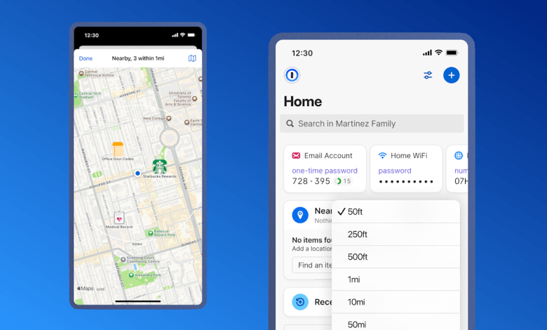 1Password introduces “nearby items” to associate passwords with physical locations 1Password introduces “nearby items” to associate passwords with physical locations