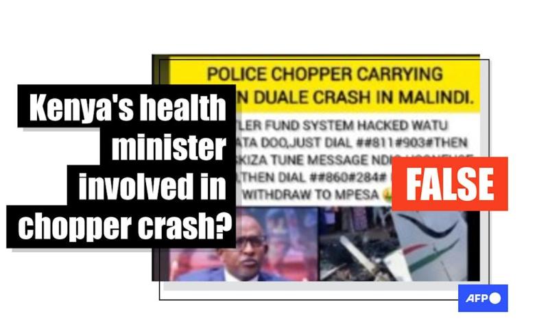 Postal wrongly asks Kenyan cabinet secretary to participate in helicopter crash Postal wrongly asks Kenyan cabinet secretary to participate in helicopter crash