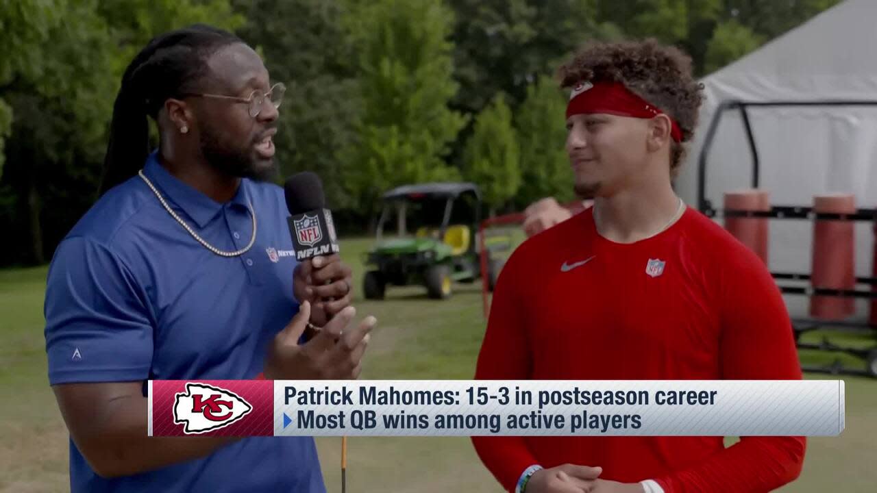 Patrick Mahomes talks to Gerald McCoy about his reaction to Raiders’ Kermit doll ‘Back Together Weekend’ Patrick Mahomes talks to Gerald McCoy about his reaction to Raiders’ Kermit doll ‘Back Together Weekend’