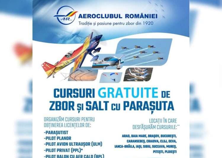 Cursuri gratuite de zbor 2026: Înscrie-te acum la Aeroclubul României! Cursuri gratuite de zbor 2026: Înscrie-te acum la Aeroclubul României!