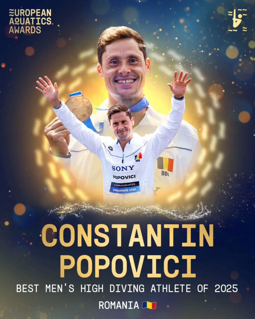Constantin Popovici, regele săriturilor în apă din Europa 2025! Constantin Popovici, regele săriturilor în apă din Europa 2025!