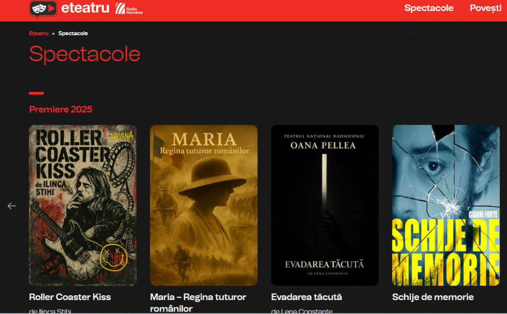 Descoperă arhiva eteatru.ro: Cadou de Ziua Culturii Naționale! Descoperă arhiva eteatru.ro: Cadou de Ziua Culturii Naționale!