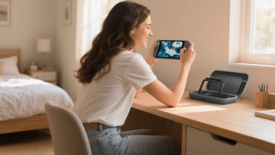 This Belkin charging case for the Switch 2 has a screen to check battery life This Belkin charging case for the Switch 2 has a screen to check battery life