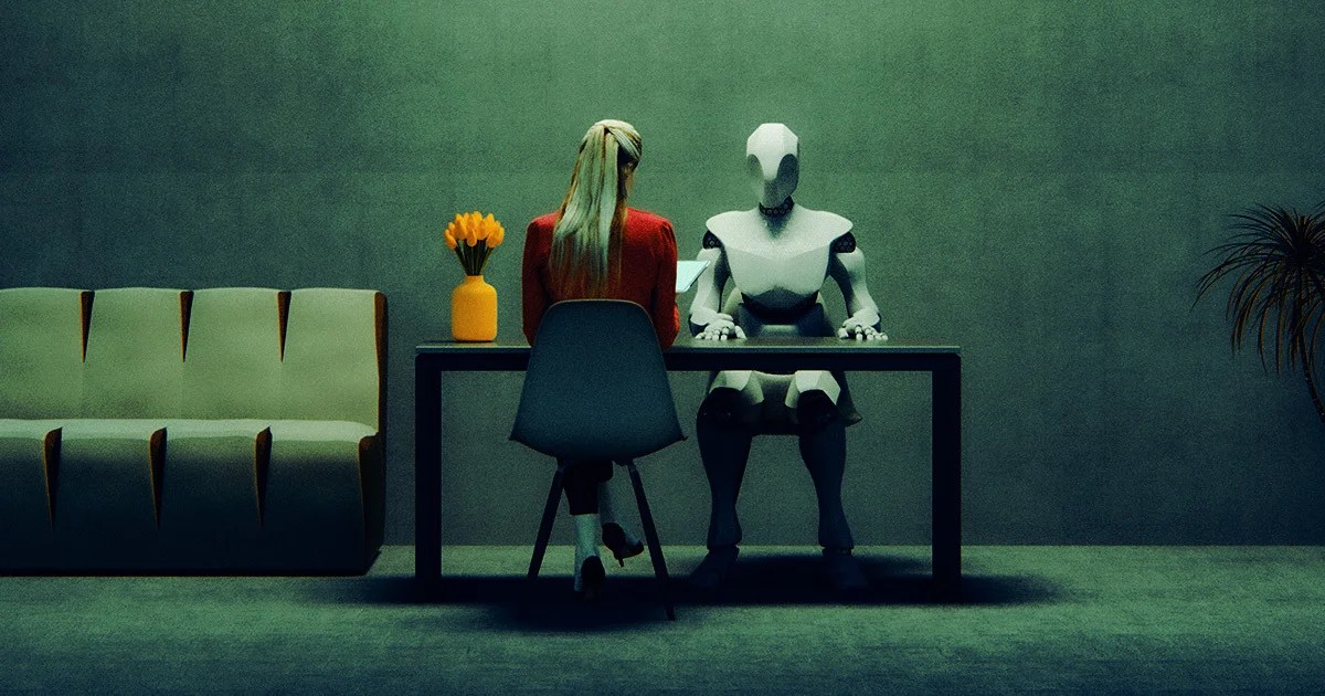 Man Baffled When He Shows Up for Job Interview and the Interviewer Is an AI Avatar Man Baffled When He Shows Up for Job Interview and the Interviewer Is an AI Avatar
