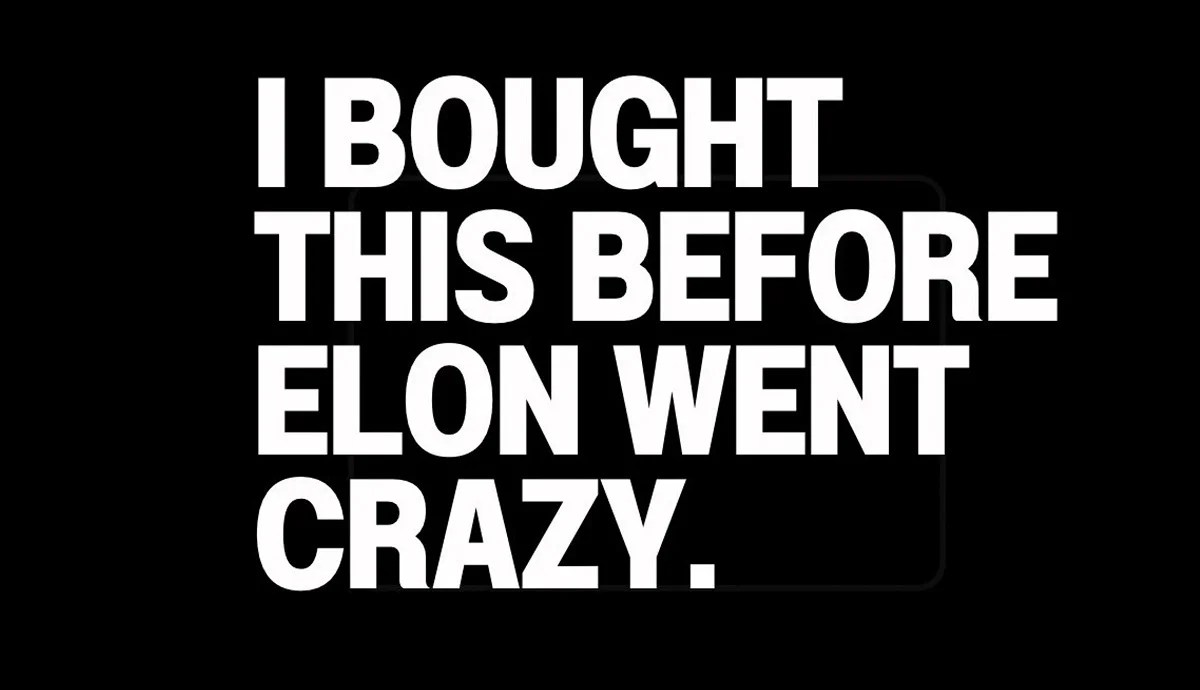 Embarrassed Teslas Drivers Buying Huge Numbers of Anti-Elon Bumper Stickers Embarrassed Teslas Drivers Buying Huge Numbers of Anti-Elon Bumper Stickers