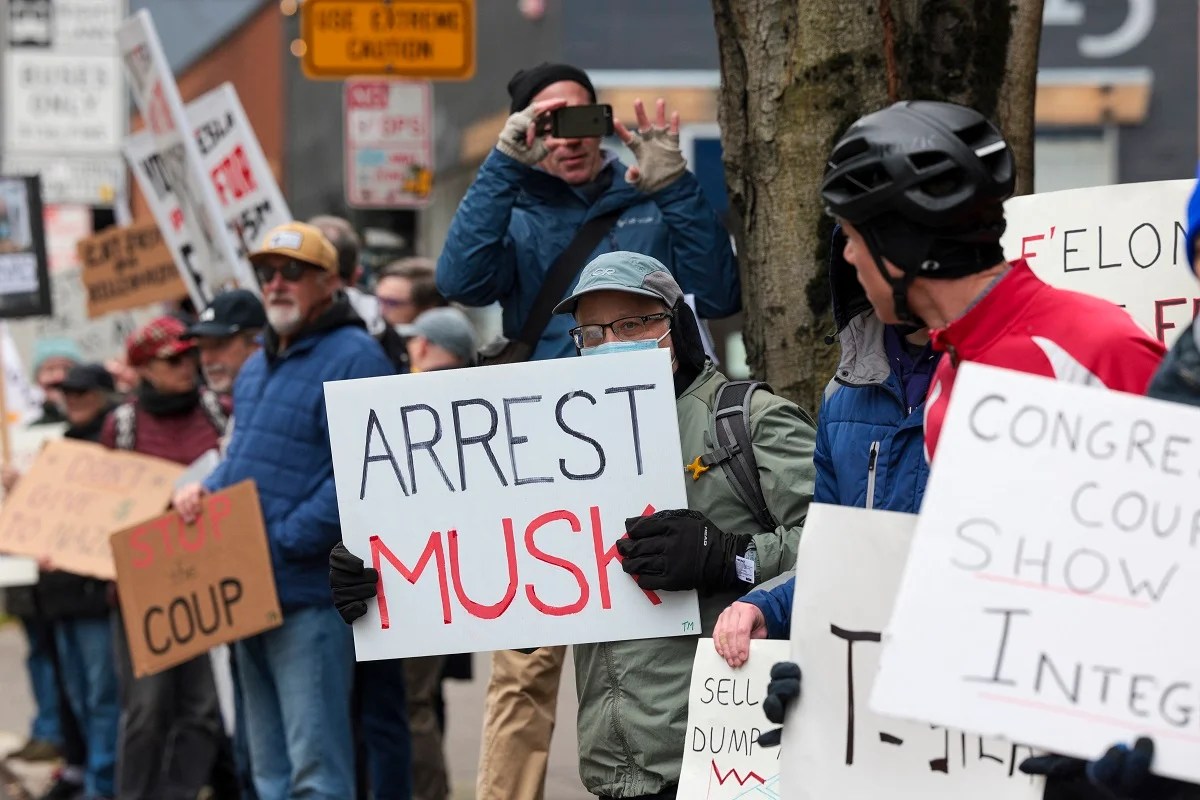 Tesla Targeted With Worldwide Protests, Vandalism Tesla Targeted With Worldwide Protests, Vandalism